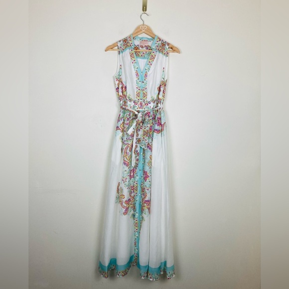 Ciebon Dresses & Skirts - Ciebon Aloia soft tencel midi dress in pastel watercolor paisley print. XS